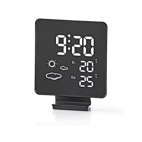 Meteorológiai állomás | Bel- és Kültéri | Vezeték nélküli időjárás érzékelőt tartalmaz | Időjárás előrejelzés | Idő kijelzővel | Digitális | Ébresztő funkcióval