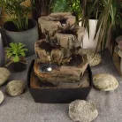 Home WF 03 csobogó, polyresin, beltéri, LED