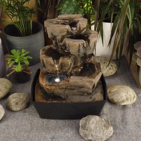 Home WF 03 csobogó, polyresin, beltéri, LED