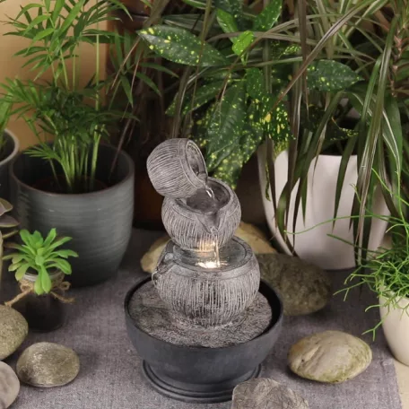 Home WF 04 csobogó, polyresin, beltéri, LED