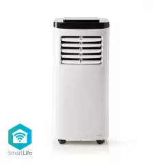   Nedis mobil klíma 2kw -s wifiSmartLife 3 az 1-ben Légkondicionáló | Wi-Fi | 7000 BTU | 60 m³ | Párátlanítás | Android™ / IOS | Energia osztály: A | 2-sebességes | 65 dB | Fehér