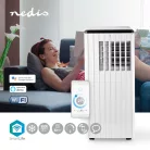 NEDIS mobil klíma 2,6kw-s wifi SmartLife 3 az 1-ben Légkondicionáló | Wi-Fi | 9000 BTU | 80 m³ | Párátlanítás | Android™ / IOS | Energia osztály: A | 3-sebességes | 65 dB | Fehér