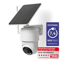   SmartLife kültéri kamera | Wi-Fi | Full HD 1080p | Dönthető billenthető | IP65 | Max. akku élettartam: 5 Hónap | Felhőalapú Tárolás (opcionális) / microSD (nem tartozék) | 5 V DC | Mozgásérzékelővel | Éjjellátó | Fehér