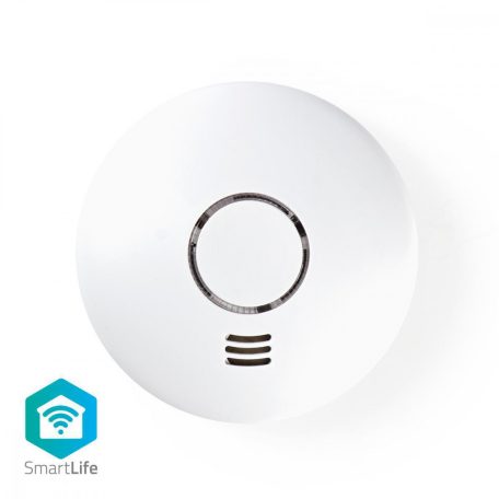 SmartLife füstérzékelő | Wi-Fi | Hőérzékelő | Elemes Áramellátás | Érzékelő élettartama: 10 év | EN 14604 | Max. akku élettartam: 24 hónap | 85 dB | Fehér | 1 db