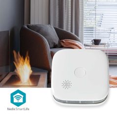   SmartLife füstérzékelő | Wi-Fi | Elemes Áramellátás | Érzékelő élettartama: 10 év | EN 14604 | Max. akku élettartam: 24 Hónap | 85 dB | Fehér | 1 db