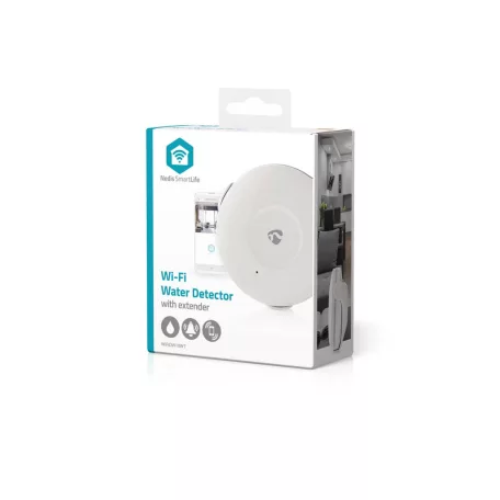 SmartLife Vízérzékelővel | Wi-Fi | Elemes Áramellátás | Bővítőt tartalmaz | Max. akku élettartam: 24 Hónap | 50 dB | Fehér