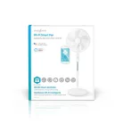 SmartLife Ventilátor | Wi-Fi | 400 mm | Állítható magasság | Automatikusan forog | 3-sebességes | Időzítő | Android™ / IOS | Fehér