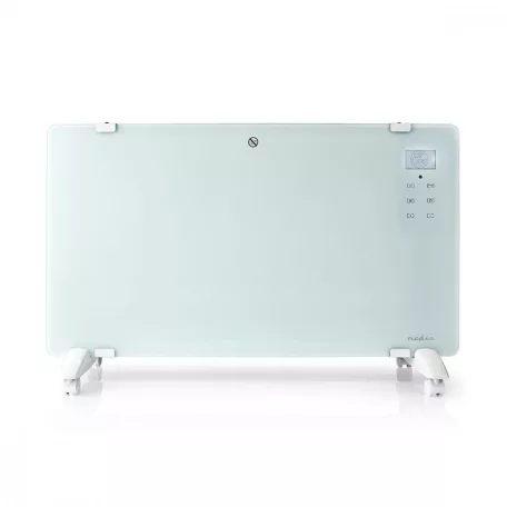 Nedis Homelux wifi -s fűtőpanel SmartLife Konvektor | Wi-Fi | Fürdőszobába is alkalmas | Üveg Panel | 2000 W | 2 Hőbeállítások | TUYA App 15 - 35 °C | Fehér