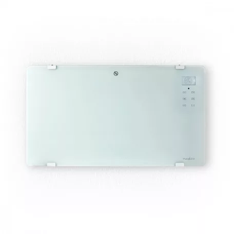 Nedis Homelux wifi -s fűtőpanel SmartLife Konvektor | Wi-Fi | Fürdőszobába is alkalmas | Üveg Panel | 2000 W | 2 Hőbeállítások | TUYA App 15 - 35 °C | Fehér