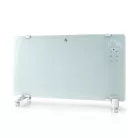 Nedis Homelux wifi -s fűtőpanel SmartLife Konvektor | Wi-Fi | Fürdőszobába is alkalmas | Üveg Panel | 2000 W | 2 Hőbeállítások | TUYA App 15 - 35 °C | Fehér