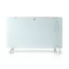SmartLife Konvektor | Wi-Fi | Fürdőszobába alkalmas | Üveg Panel | 2000 W | 2 Hőbeállítások | LED | 15 - 35 °C | Állítható hőmérséklet | Fehér