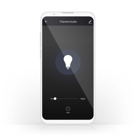 SmartLife LED izzó | Wi-Fi | E27 | 500 lm | 5 W | Meleg Fehér | 2200 K | Üveg | Android™ / IOS | A60 | 1 db