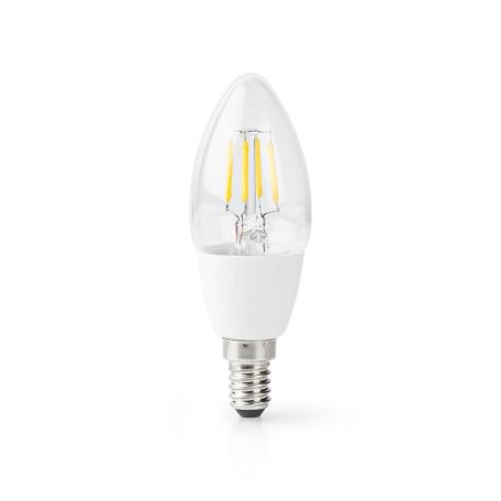 SmartLife LED izzó | Wi-Fi | E14 | 400 lm | 5 W | Meleg Fehér | 2700 K | Üveg | Android™ / IOS | Gyertya | 1 db