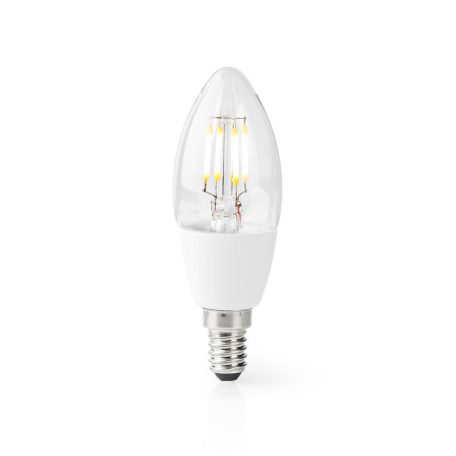 SmartLife LED izzó | Wi-Fi | E14 | 400 lm | 5 W | Meleg Fehér | 2700 K | Üveg | Android™ / IOS | Gyertya | 1 db