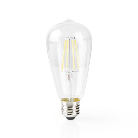 SmartLife LED izzó | Wi-Fi | E27 | 500 lm | 5 W | Meleg Fehér | 2700 K | Üveg | Android™ / IOS | ST64 | 1 db