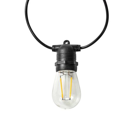 SmartLife Dekoratív Lámpák | Party LED füzér | Wi-Fi | Meleg Fehér | 10 db. LED | 9.00 m | Android™ | Izzó átmérő: 45 mm