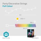 SmartLife Dekoratív Lámpák | Party LED füzér | Wi-Fi | Fehér / RGB | 10 db. LED | 9.00 m | Android™ | Izzó átmérő: 50 mm