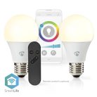 SmartLife Színes izzó | Wi-Fi | E27 | 806 lm | 9 W | Meleg és lehűlni fehér / RGB | 2700 - 6500 K | Android™ / IOS | Izzó | 2 db