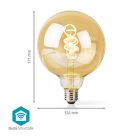 SmartLife LED izzó | Wi-Fi | E27 | 360 lm | 4.9 W | Meleg és lehűlni fehér | 1800 - 6500 K | Üveg | Android™ / IOS | Globe | 1 db