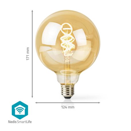SmartLife LED izzó | Wi-Fi | E27 | 360 lm | 4.9 W | Meleg és lehűlni fehér | 1800 - 6500 K | Üveg | Android™ / IOS | Globe | 1 db