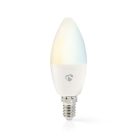 SmartLife LED Izzó | Wi-Fi | E14 | 470 lm | 4.9 W | Meleg és lehűlni fehér | 2700 - 6500 K | Android™ / IOS | Gyertya | 1 db