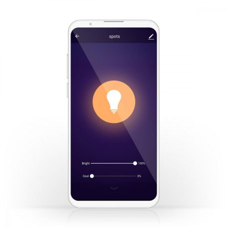 SmartLife LED izzó | Wi-Fi | E27 | 350 lm | 5.5 W | Hideg Fehér / Meleg Fehér | 1800 - 6500 K | Üveg | Android™ / IOS | G125 | 1 db