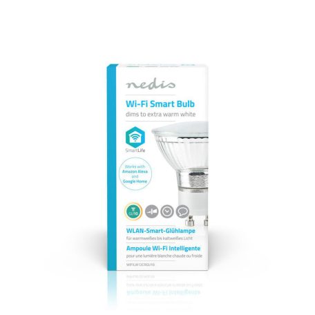 SmartLife LED Bulb | Wi-Fi | GU10 | 330 lm | 5 W | Meleg Fehér | 1800 - 2700 K | Energia osztály: A+ | Android™ & iOS | Átmérő: 50 mm | PAR16