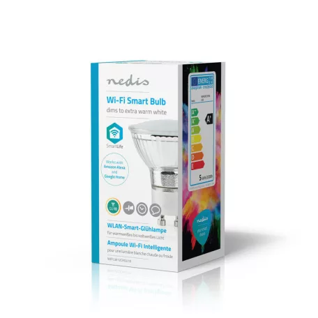 SmartLife LED Bulb | Wi-Fi | GU10 | 330 lm | 5 W | Meleg Fehér | 1800 - 2700 K | Energia osztály: A+ | Android™ & iOS | Átmérő: 50 mm | PAR16