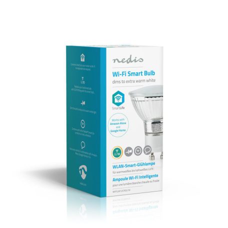 SmartLife LED Bulb | Wi-Fi | GU10 | 330 lm | 5 W | Meleg Fehér | 1800 - 2700 K | Energia osztály: A+ | Android™ & iOS | Átmérő: 50 mm | PAR16