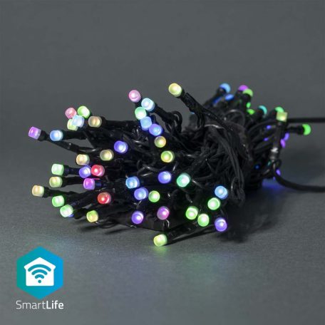 SmartLife Karácsonyi Fények | Húr | Wi-Fi | RGB | 42 db. LED | 5.00 m | Android™ / IOS
