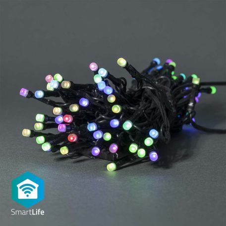 SmartLife Karácsonyi Fények | Húr | Wi-Fi | RGB | 42 db. LED | 5.00 m | Android™ / IOS