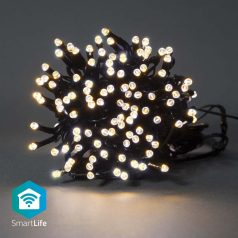   SmartLife Karácsonyi Fények | Húr | Wi-Fi | Meleg Fehér | 100 db. LED | 10.0 m | Android™ / IOS