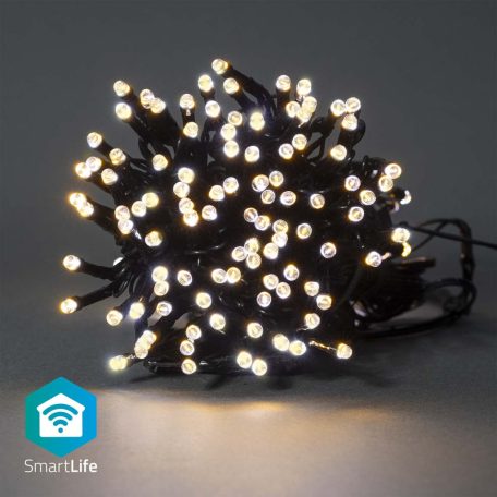 SmartLife Karácsonyi Fények | Húr | Wi-Fi | Meleg Fehér | 100 db. LED | 10.0 m | Android™ / IOS