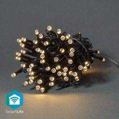   SmartLife Karácsonyi Fények | Húr | Wi-Fi | Meleg Fehér | 50 db. LED | 5.00 m | Android™ / IOS