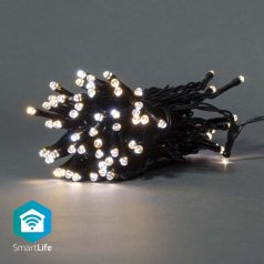   SmartLife Karácsonyi Fények | Húr | Wi-Fi | Meleg és lehűlni fehér | 50 db. LED | 5.00 m | Android™ / IOS