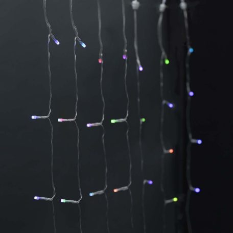 SmartLife Karácsonyi Fények | Függöny | Wi-Fi | RGB | 180 db. LED | 3 m | Android™ / IOS