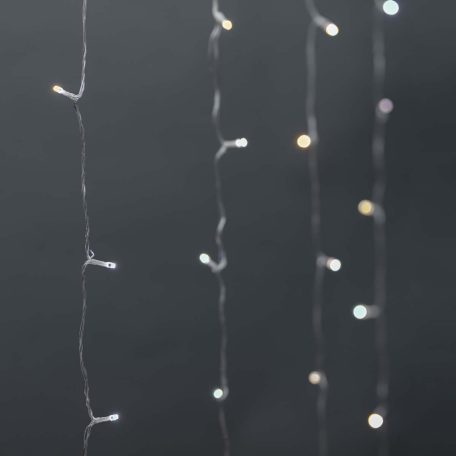 SmartLife Karácsonyi Fények | Függöny | Wi-Fi | Meleg és lehűlni fehér | 200 db. LED | 3 m | Android™ / IOS