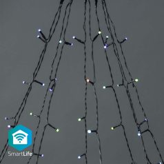   SmartLife Karácsonyi Fények | Fa | Wi-Fi | RGB | 180 db. LED | 10 x 2 m | Android™ / IOS