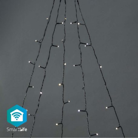 SmartLife Karácsonyi Fények | Fa | Wi-Fi | Meleg Fehér | 200 db. LED | 20.0 m | 5 x 4 m | Android™ / IOS