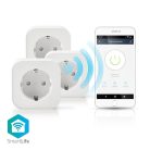 SmartLife Intelligens Csatlakozó | Wi-Fi | 2500 W | Földelt csatlakozó / F típus (CEE 7/7) | -10 - 45 °C | Android™ / IOS | Fehér | 3 db