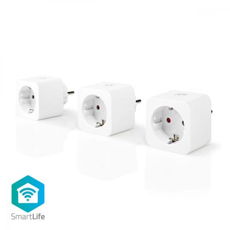 SmartLife Intelligens Csatlakozó | Wi-Fi | 3680 W | Type F (CEE 7/3) | 0 - 55 °C | Android™ / IOS | Fehér | 3 db