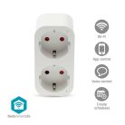 SmartLife Intelligens Csatlakozó | Wi-Fi | IP21 | Teljesítmény mérő | 3680 W | Type F (CEE 7/7) | 0 - 55 °C | Android™ / IOS | Fehér | 1 db