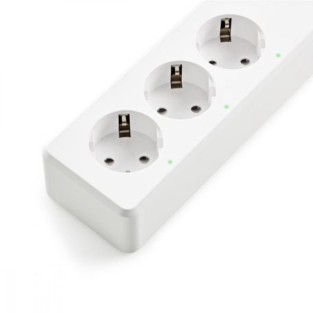 SmartLife elosztót | Wi-Fi | 3x Földelt csatlakozó (CEE 7/3) / 4 x USB | 16 A | 3680 W | 1.8 m | -10 - 40 °C | Android™ / IOS | Fehér