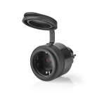 SmartLife Intelligens Csatlakozó | Wi-Fi | IP44 | 3680 W | Földelt csatlakozó / F típus (CEE 7/7) | -5 - 40 °C | Android™ / IOS | Fekete | 1 db