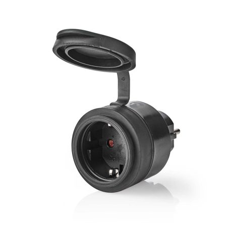 SmartLife Intelligens Csatlakozó | Wi-Fi | IP44 | 3680 W | Földelt csatlakozó / F típus (CEE 7/7) | -5 - 40 °C | Android™ / IOS | Fekete | 1 db