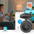 SmartLife Intelligens Csatlakozó | Wi-Fi | IP44 | 3680 W | Földelt csatlakozó / F típus (CEE 7/7) | -5 - 40 °C | Android™ / IOS | Fekete | 1 db