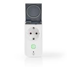 SmartLife Intelligens Csatlakozó | Wi-Fi | IP44 | Teljesítmény mérő | 3680 W | Földelt csatlakozó / F típus (CEE 7/7) | -30 - 40 °C | Android™ / IOS | Fehér / Szürke | 1 db