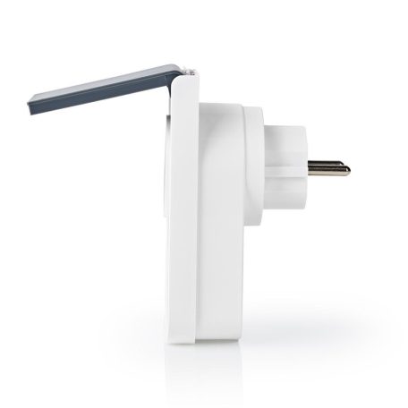 SmartLife Intelligens Csatlakozó | Wi-Fi | IP44 | Teljesítmény mérő | 3680 W | Földelt csatlakozó / F típus (CEE 7/7) | -30 - 40 °C | Android™ / IOS | Fehér / Szürke | 1 db