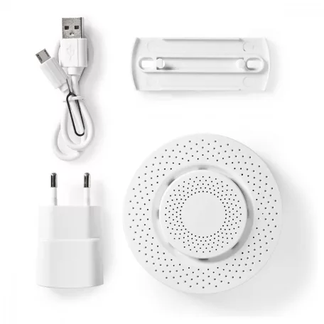 SmartLife levegőminőség-monitor | Wi-Fi | Hőmérséklet / Illékony szerves vegyületek (VOC) / Páratartalom | Android™ / IOS | Fehér