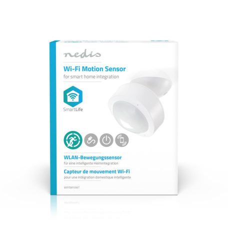 SmartLife Motion Sensor | Wi-Fi | USB-áramellátású | IP20 | Érzékelő szöge: 120 ° | Érzékelő hatósugara: 10.0 m | Fehér